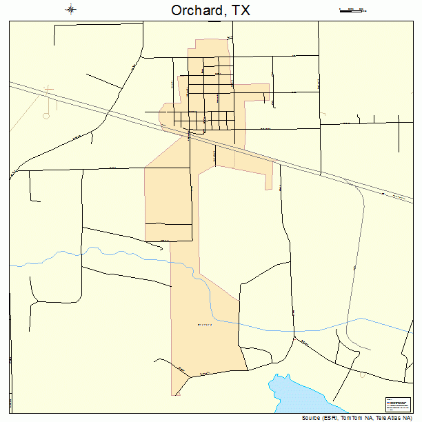Orchard, TX street map
