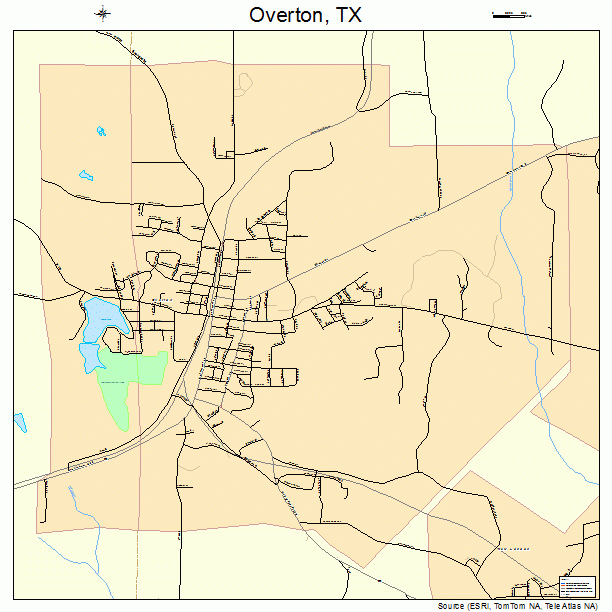 Overton, TX street map