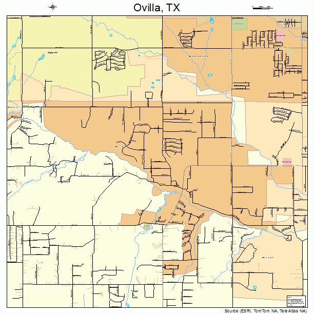 Ovilla, TX street map