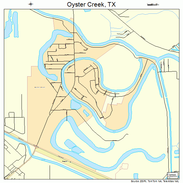 Oyster Creek, TX street map