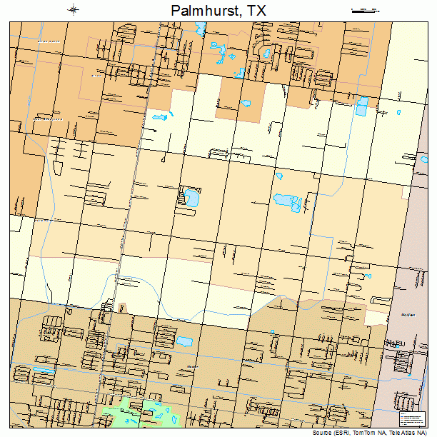 Palmhurst, TX street map