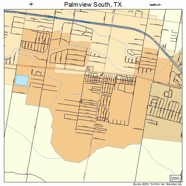 Palmview South, TX street map