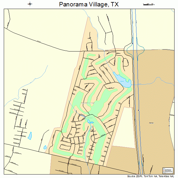 Panorama Village, TX street map