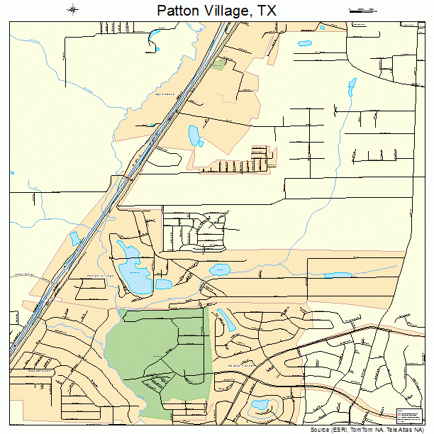 Patton Village, TX street map
