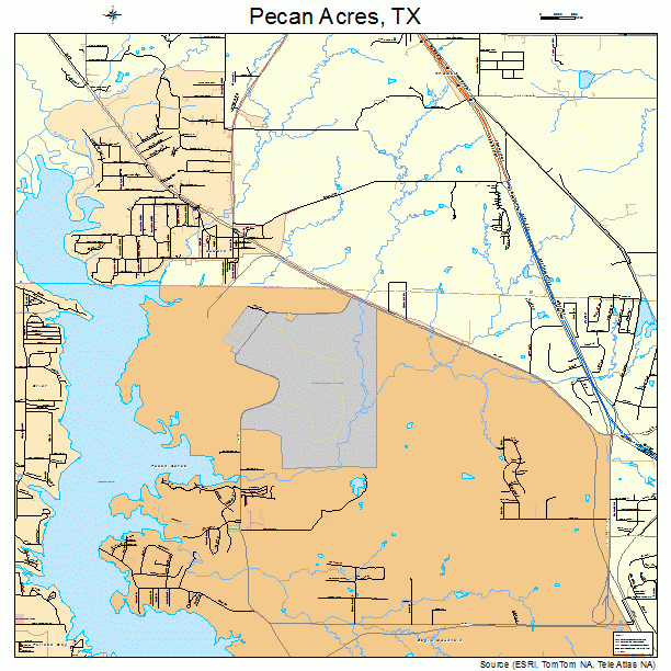 Pecan Acres, TX street map