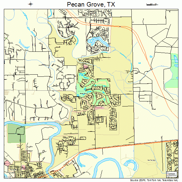 Pecan Grove, TX street map