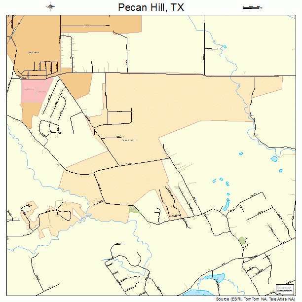 Pecan Hill, TX street map