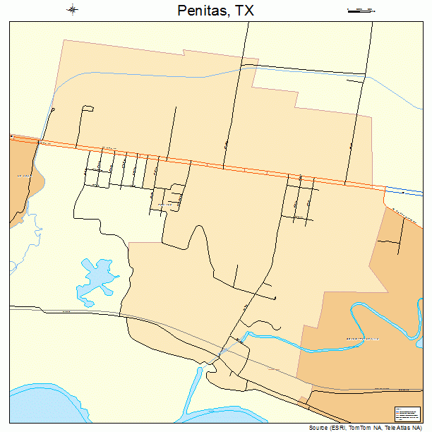 Penitas, TX street map