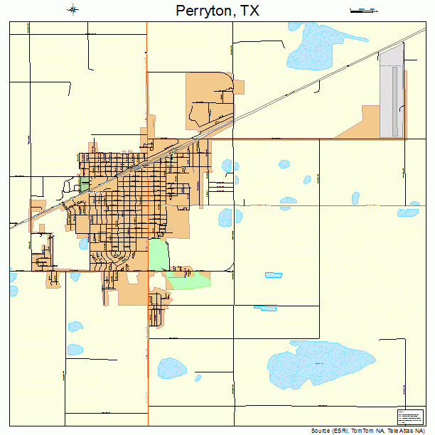 Perryton, TX street map