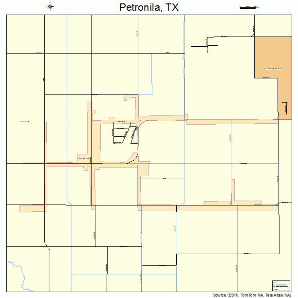 Petronila, TX street map