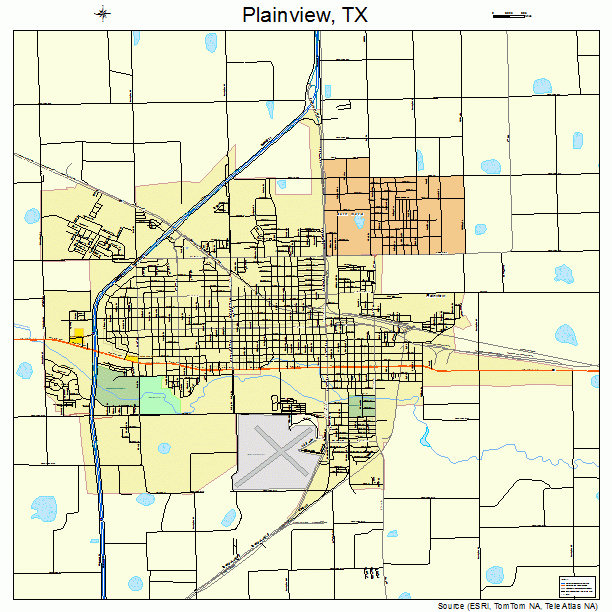 Plainview, TX street map