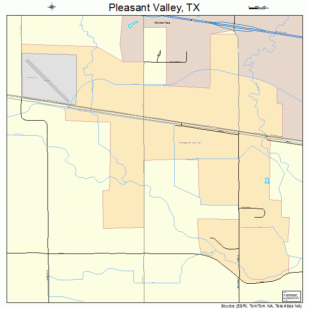 Pleasant Valley, TX street map