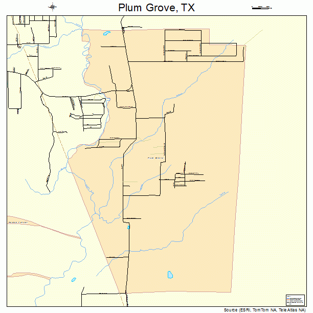 Plum Grove, TX street map