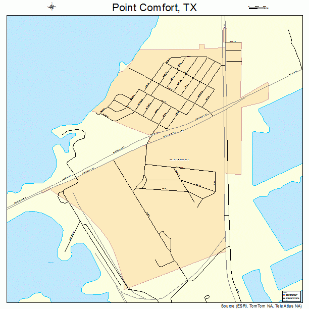 Point Comfort, TX street map