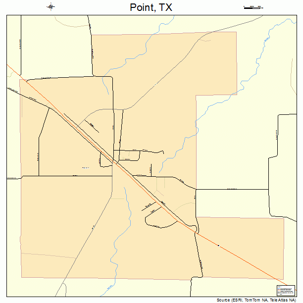 Point, TX street map