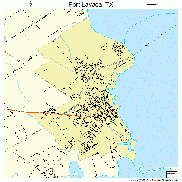 Port Lavaca, TX street map