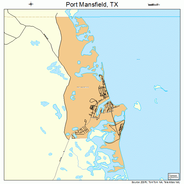 Port Mansfield, TX street map