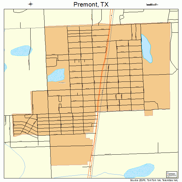 Premont, TX street map