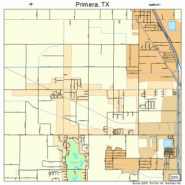 Primera, TX street map