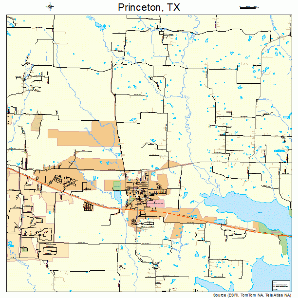 Princeton, TX street map