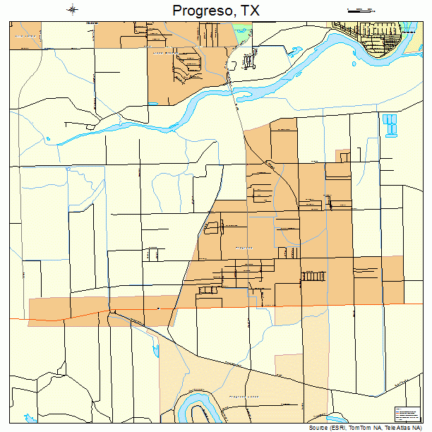 Progreso, TX street map