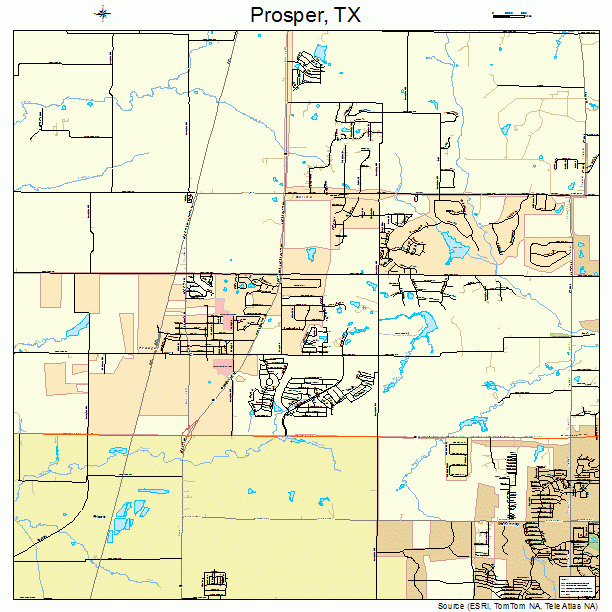 Prosper, TX street map