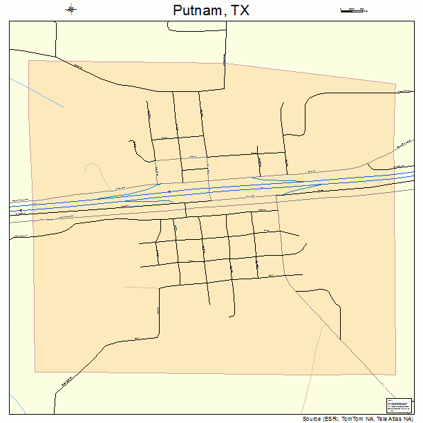 Putnam, TX street map