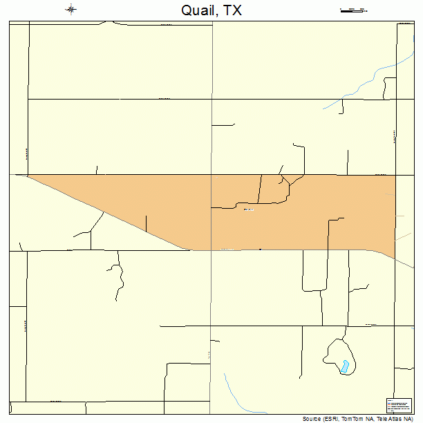 Quail, TX street map