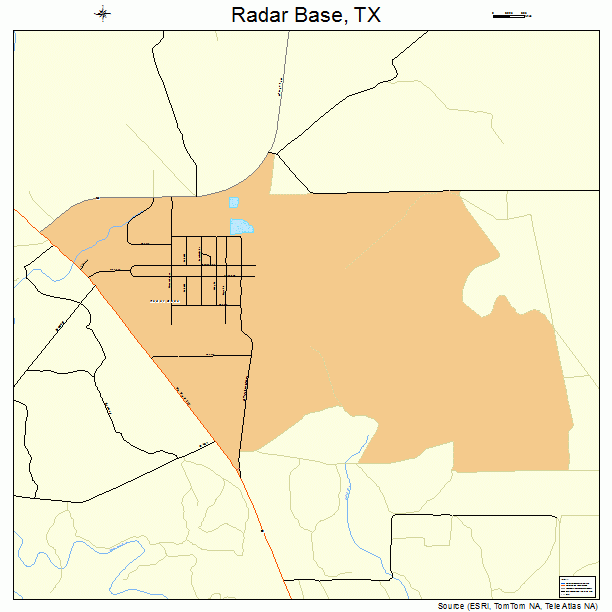Radar Base, TX street map