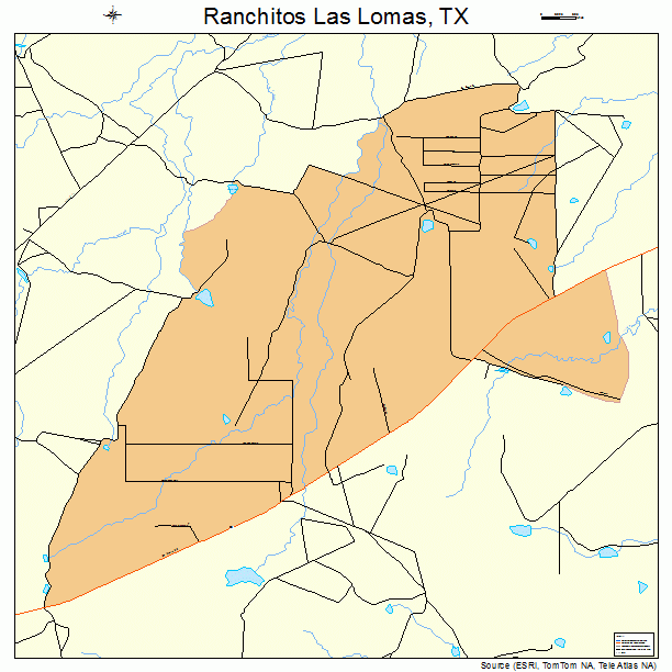 Ranchitos Las Lomas, TX street map