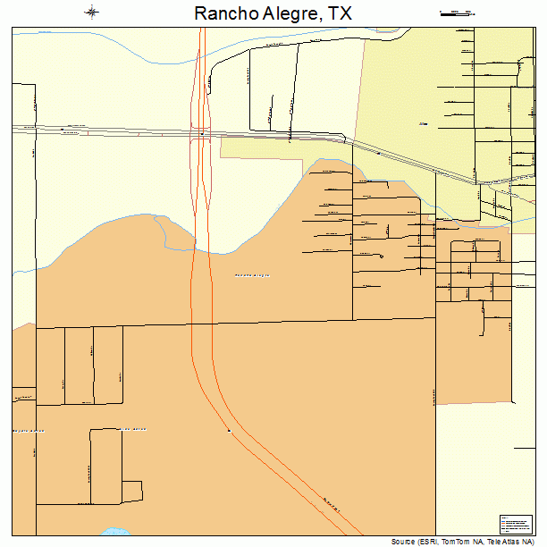Rancho Alegre, TX street map