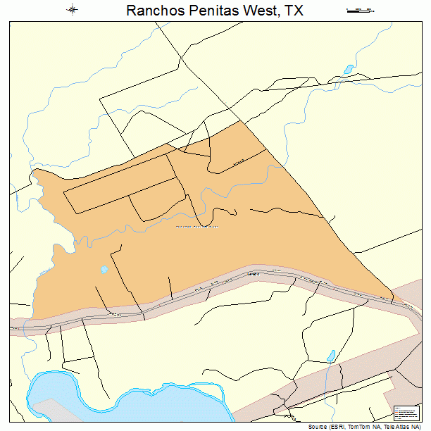 Ranchos Penitas West, TX street map