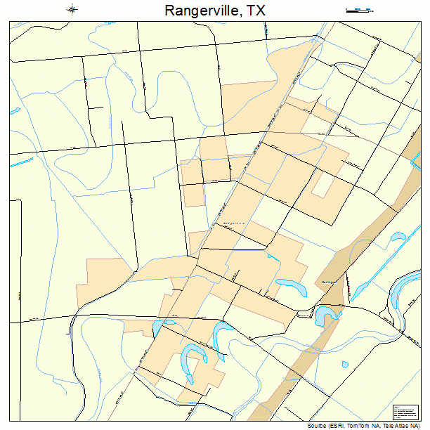 Rangerville, TX street map