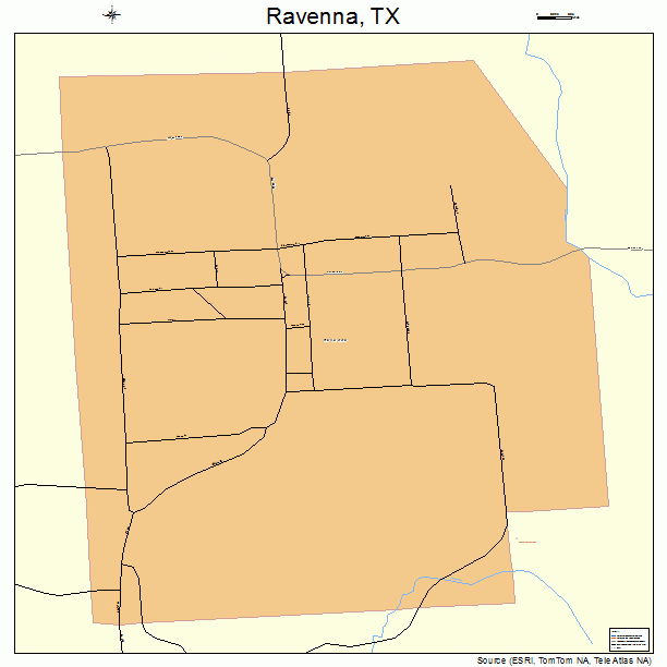 Ravenna, TX street map