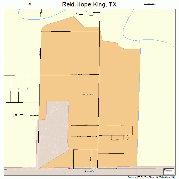 Reid Hope King, TX street map