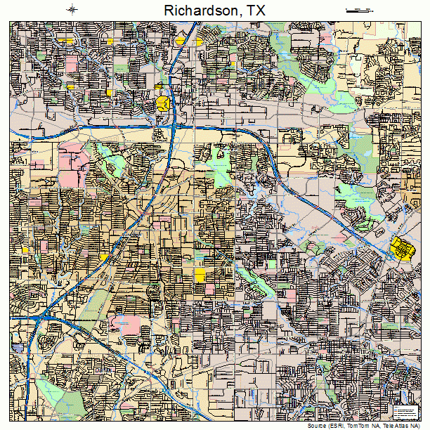 Richardson, TX street map