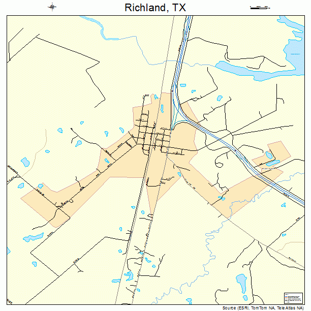 Richland, TX street map