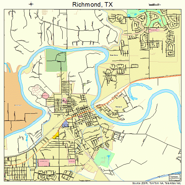 Richmond, TX street map