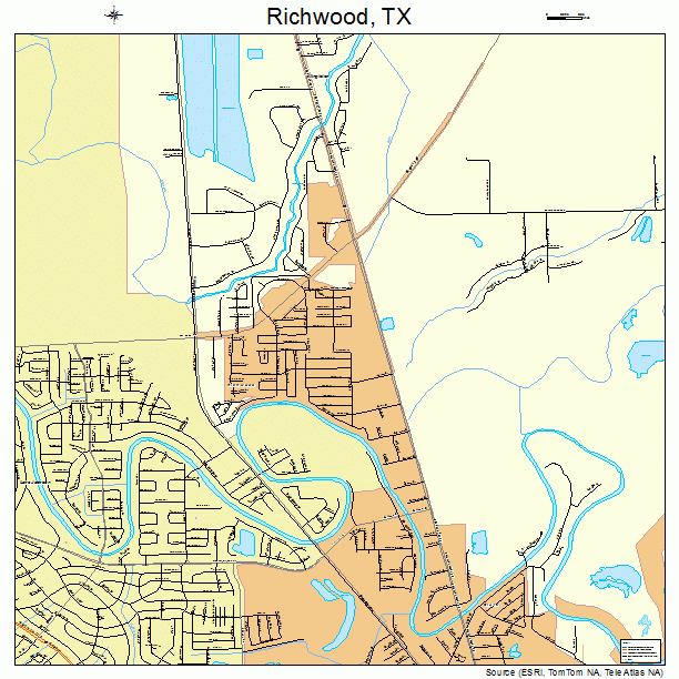 Richwood, TX street map