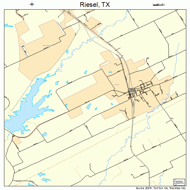 Riesel, TX street map