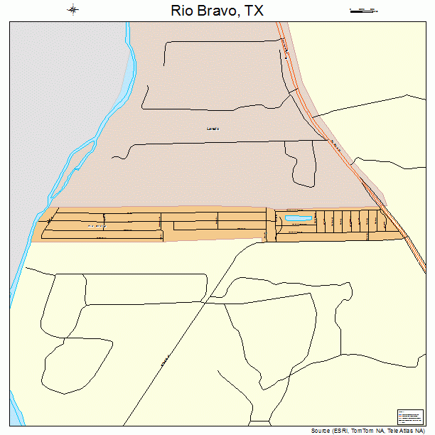 Rio Bravo, TX street map