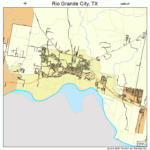 Rio Grande City, TX street map