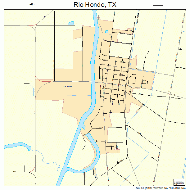 Rio Hondo, TX street map