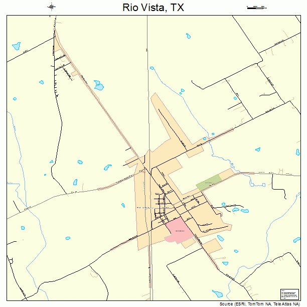 Rio Vista, TX street map