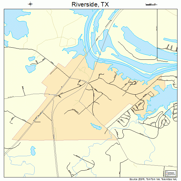 Riverside, TX street map