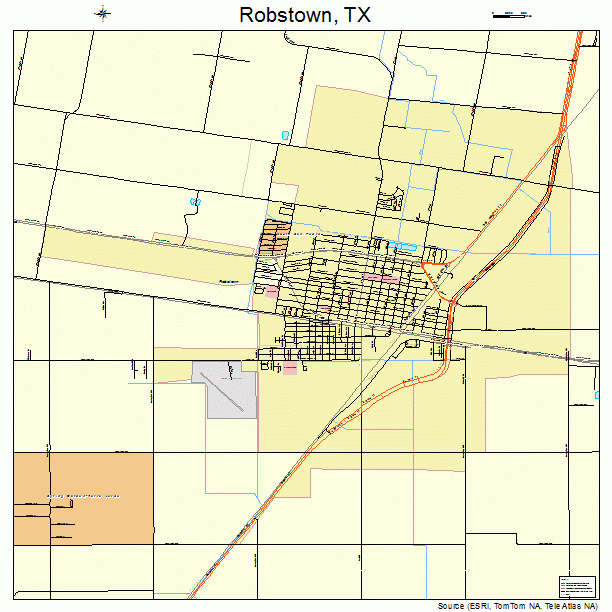 Robstown, TX street map