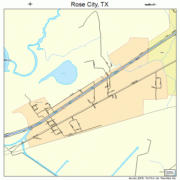 Rose City, TX street map