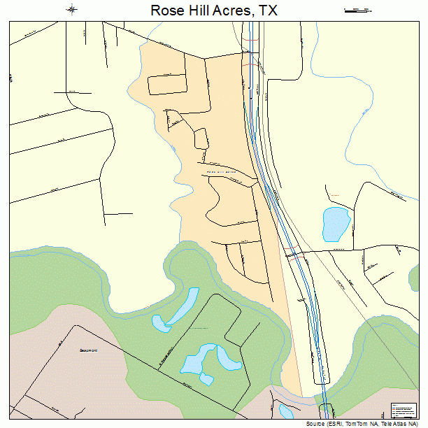 Rose Hill Acres, TX street map