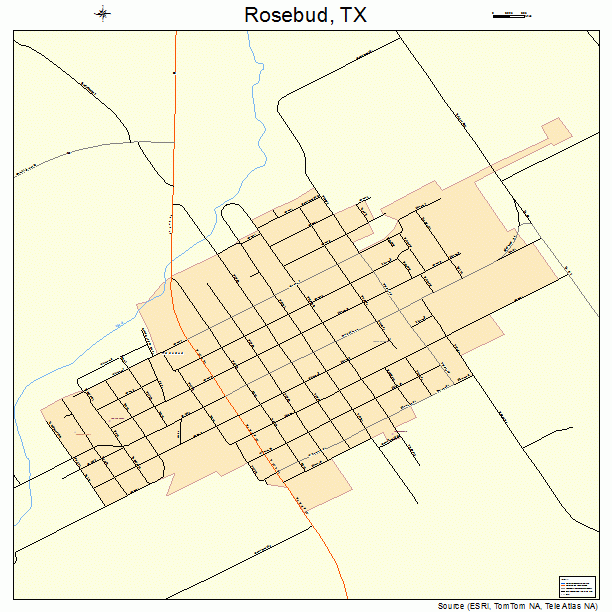 Rosebud, TX street map