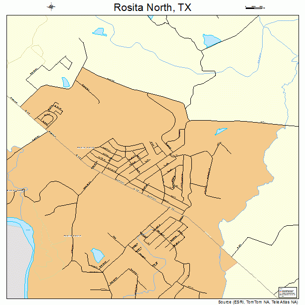 Rosita North, TX street map